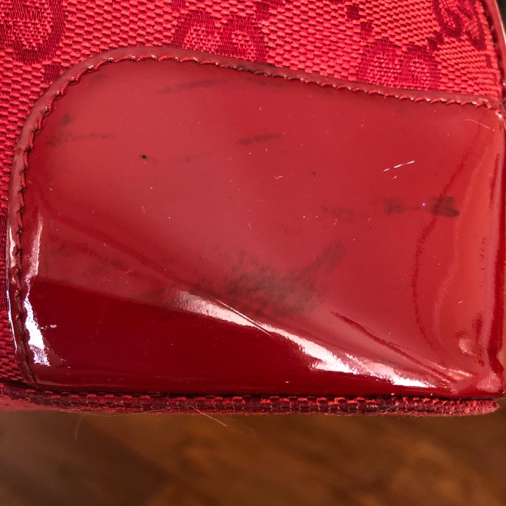 Red patent leather Gucci shoulder handbag ♥️ - Picture 6 of 9